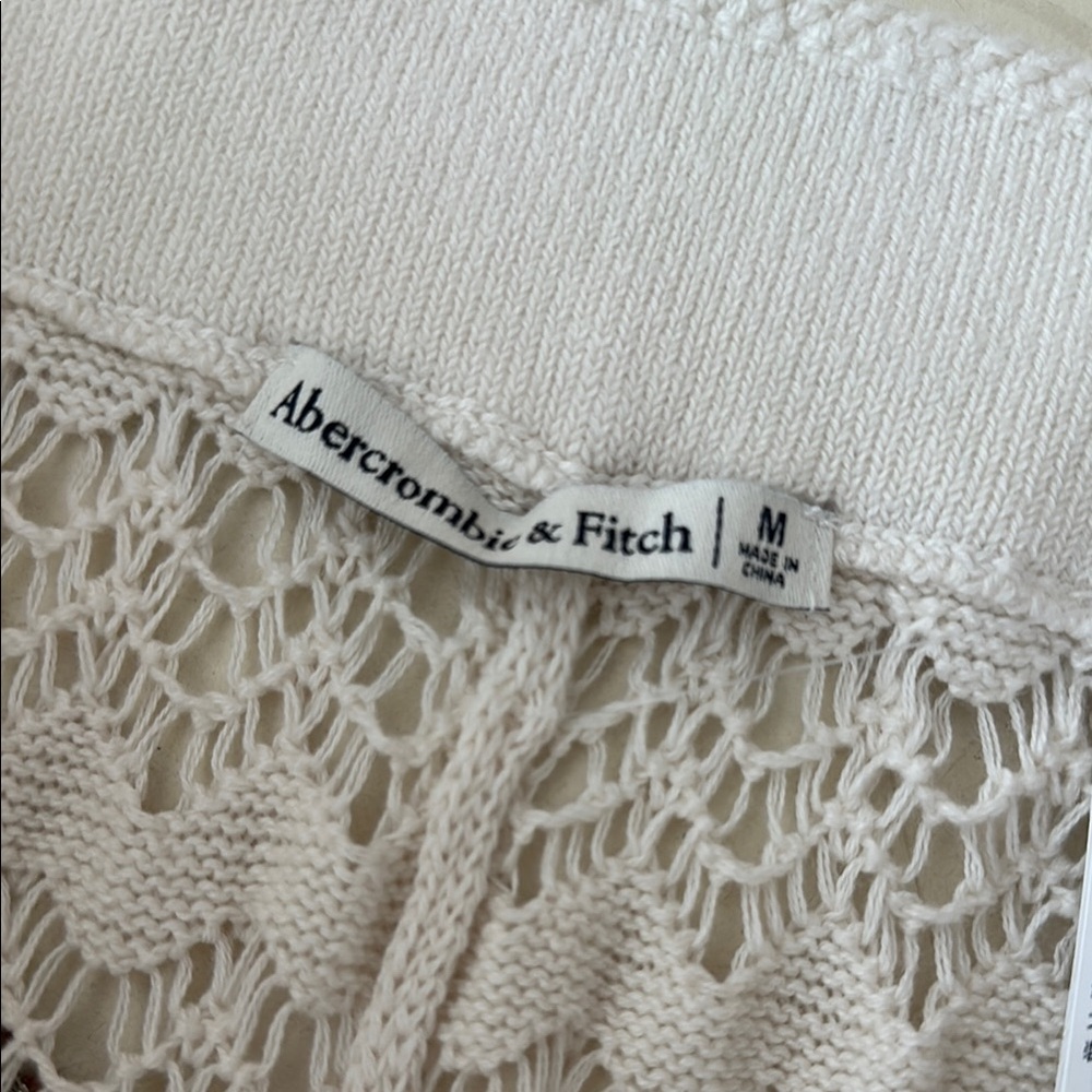 Abercrombie & Fitch Cream Lace Knit Pants - Picture 2 of 5